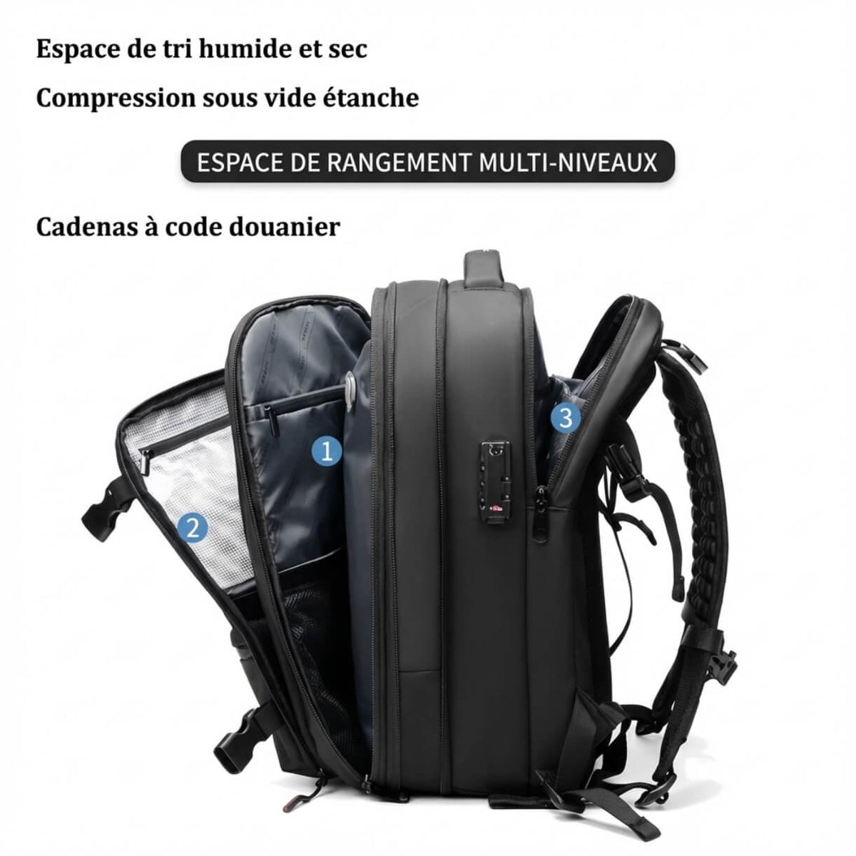 Sac à Dos de Voyage Compressible | NOMALERO